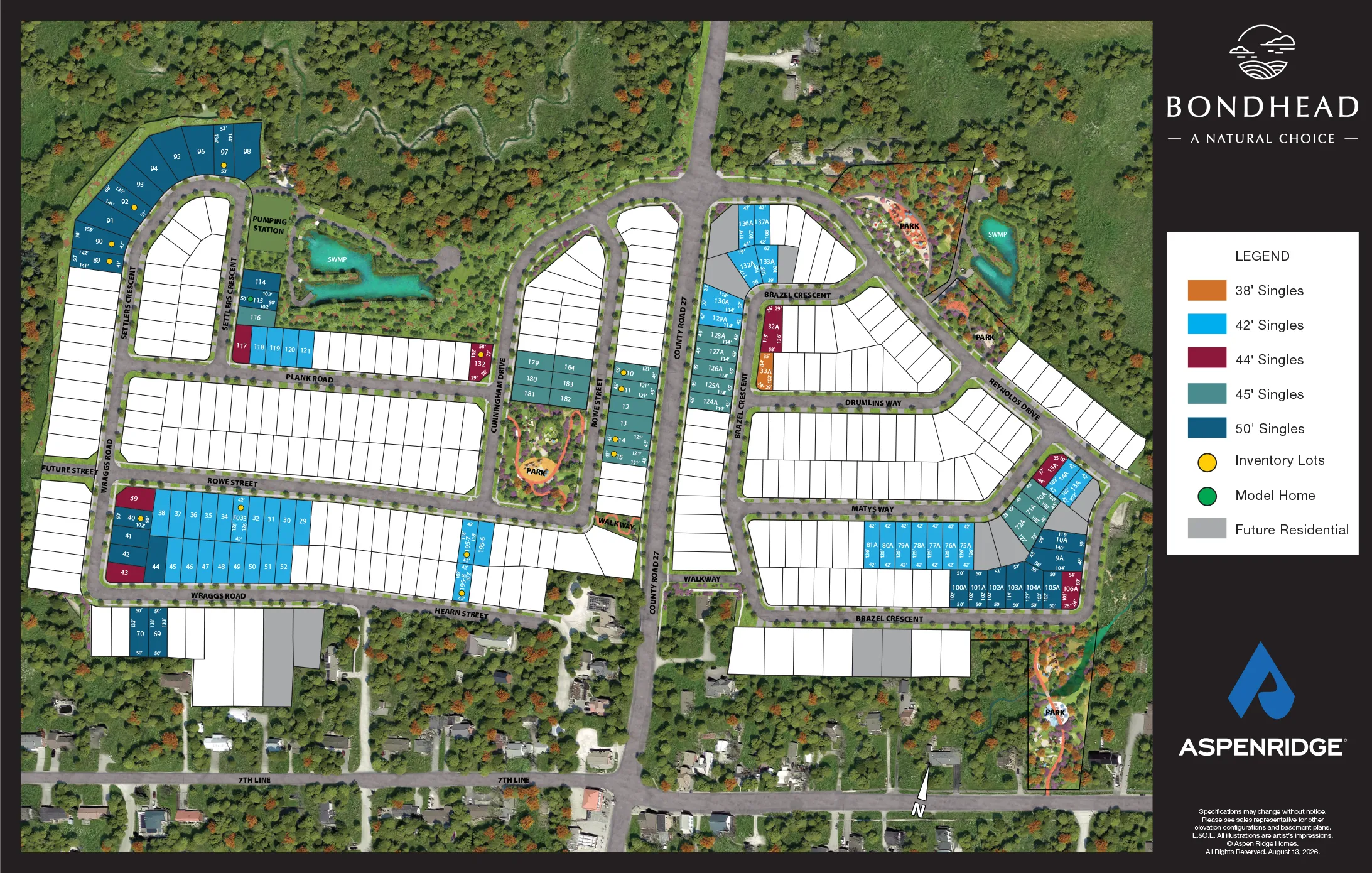 Bondhead — site map