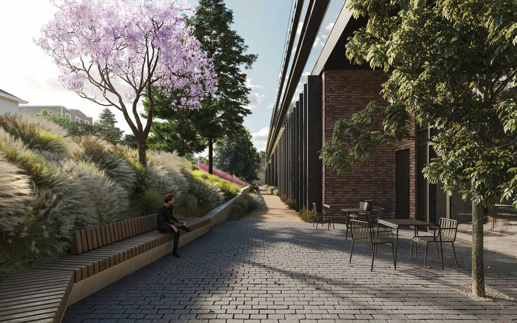 Leaside Common — exterior rendering
