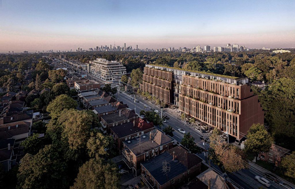 Leaside Common — aerial rendering