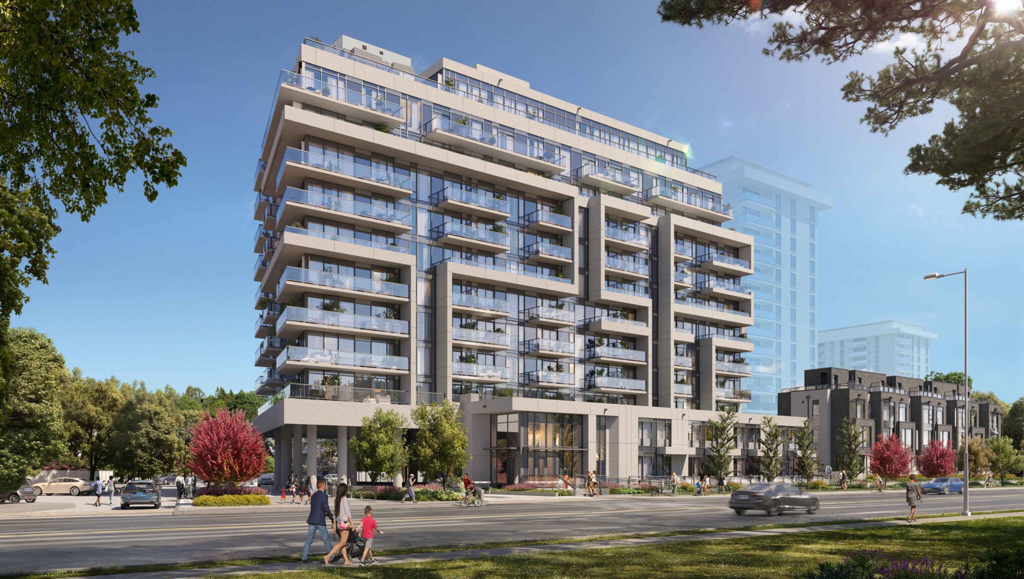 Metro Park Apartments — exterior rendering