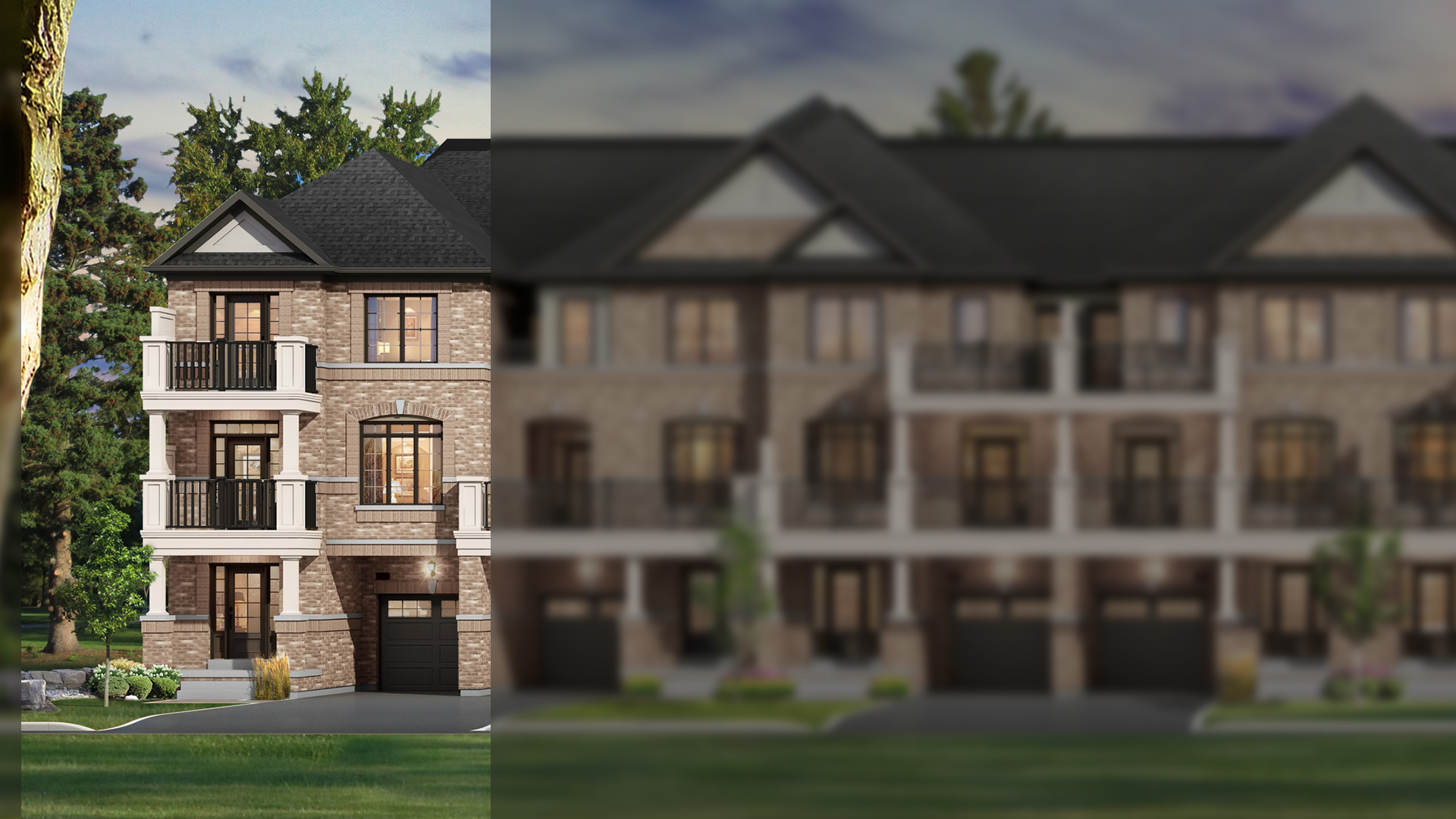 Lakewynds Innisfil Luxury Townhomes — exterior rendering