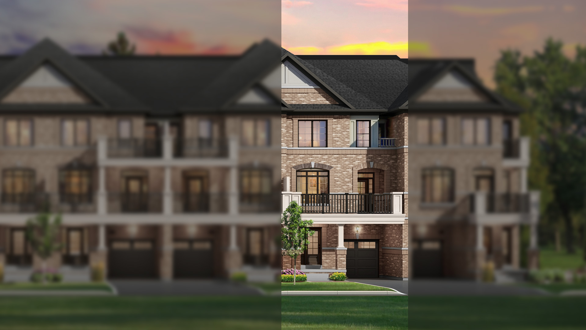Lakewynds Innisfil Luxury Townhomes — exterior rendering