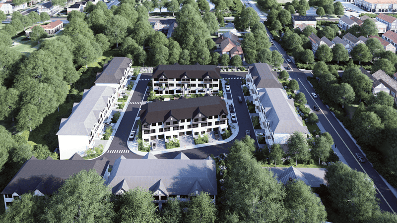 Courtice Glade — aerial rendering