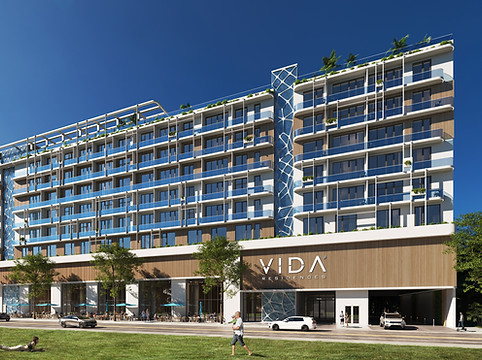 Pelican Grand Beach Resort — exterior rendering