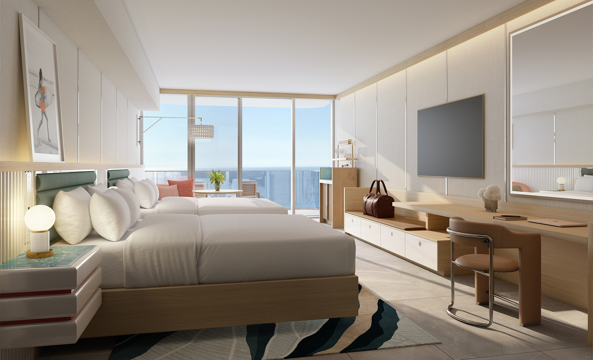 W Pompano Beach — interior rendering