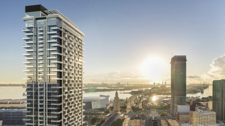 The Crosby — aerial rendering