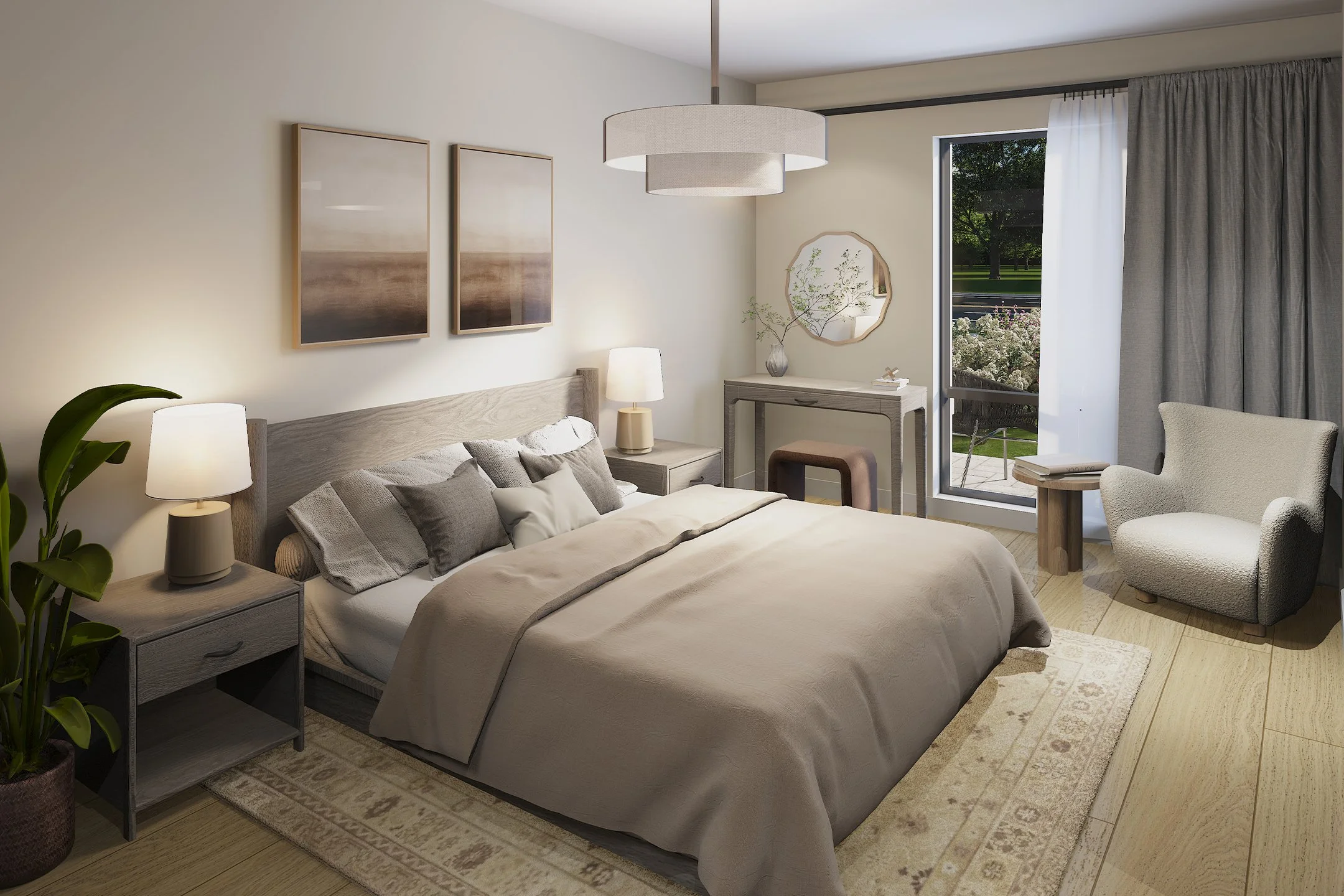 Modtera Towns — interior rendering