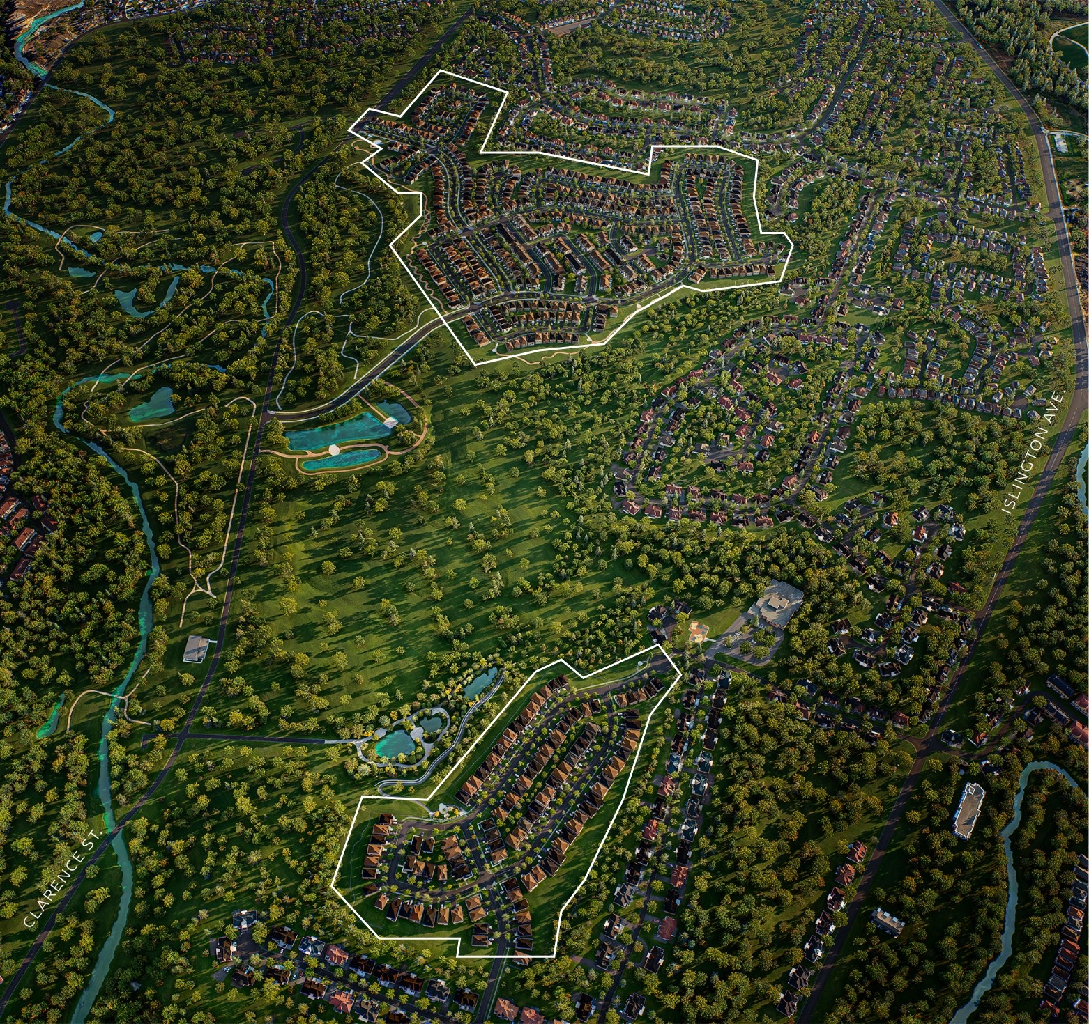 The Valley — site map