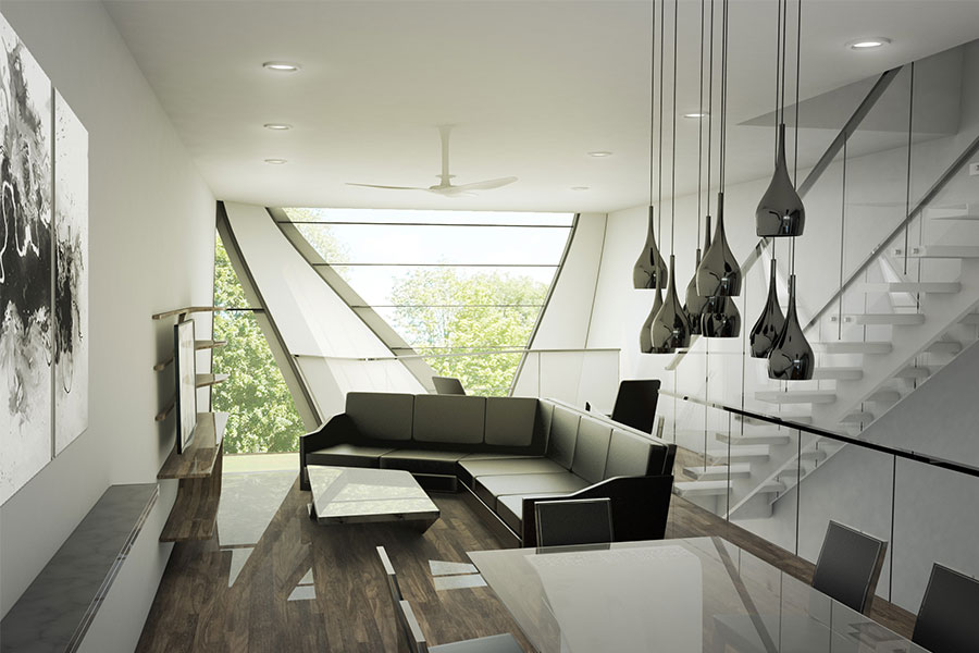 DTSP Townhomes — interior rendering
