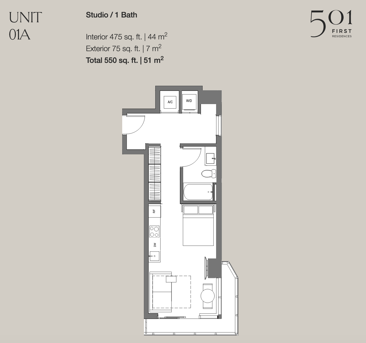 501 First Residences — floor plan