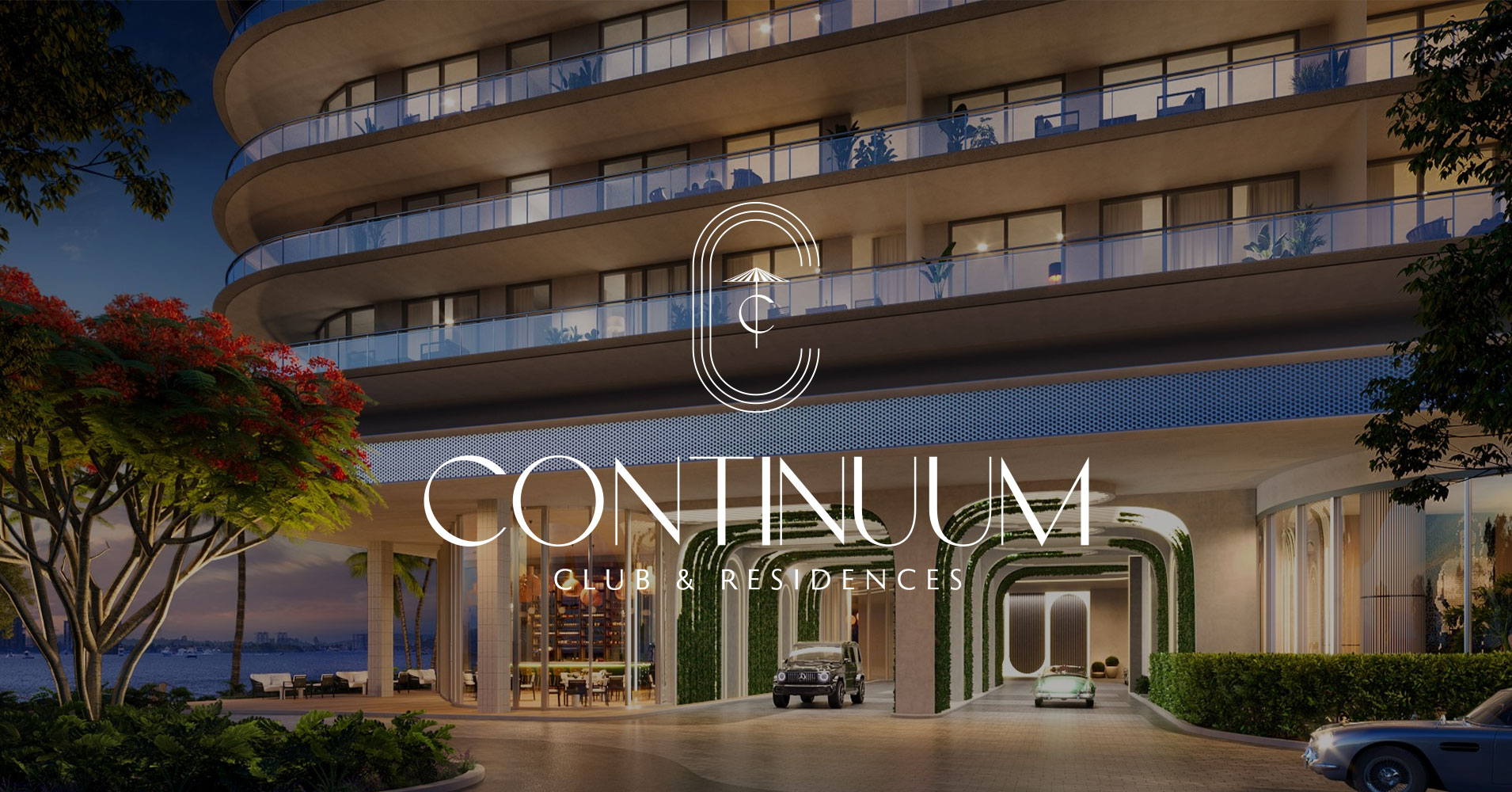 Continuum Club & Residences — exterior rendering