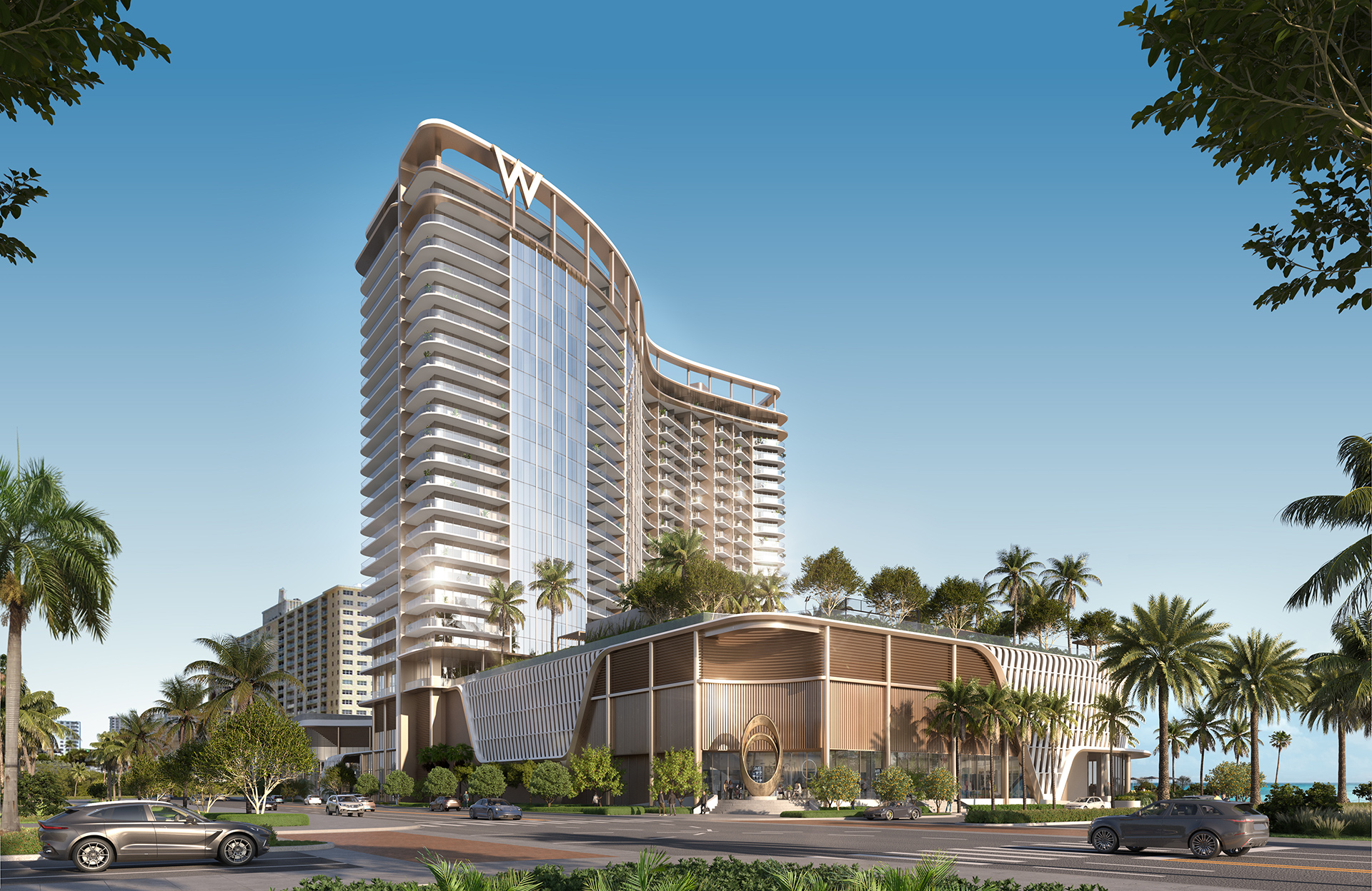 W Pompano Beach Hotel & Residences — exterior rendering