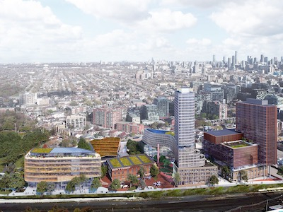 15-23 Hollis — aerial rendering