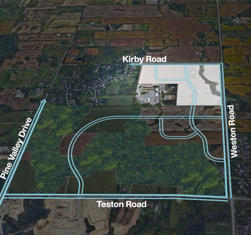 Bridgelands — site map