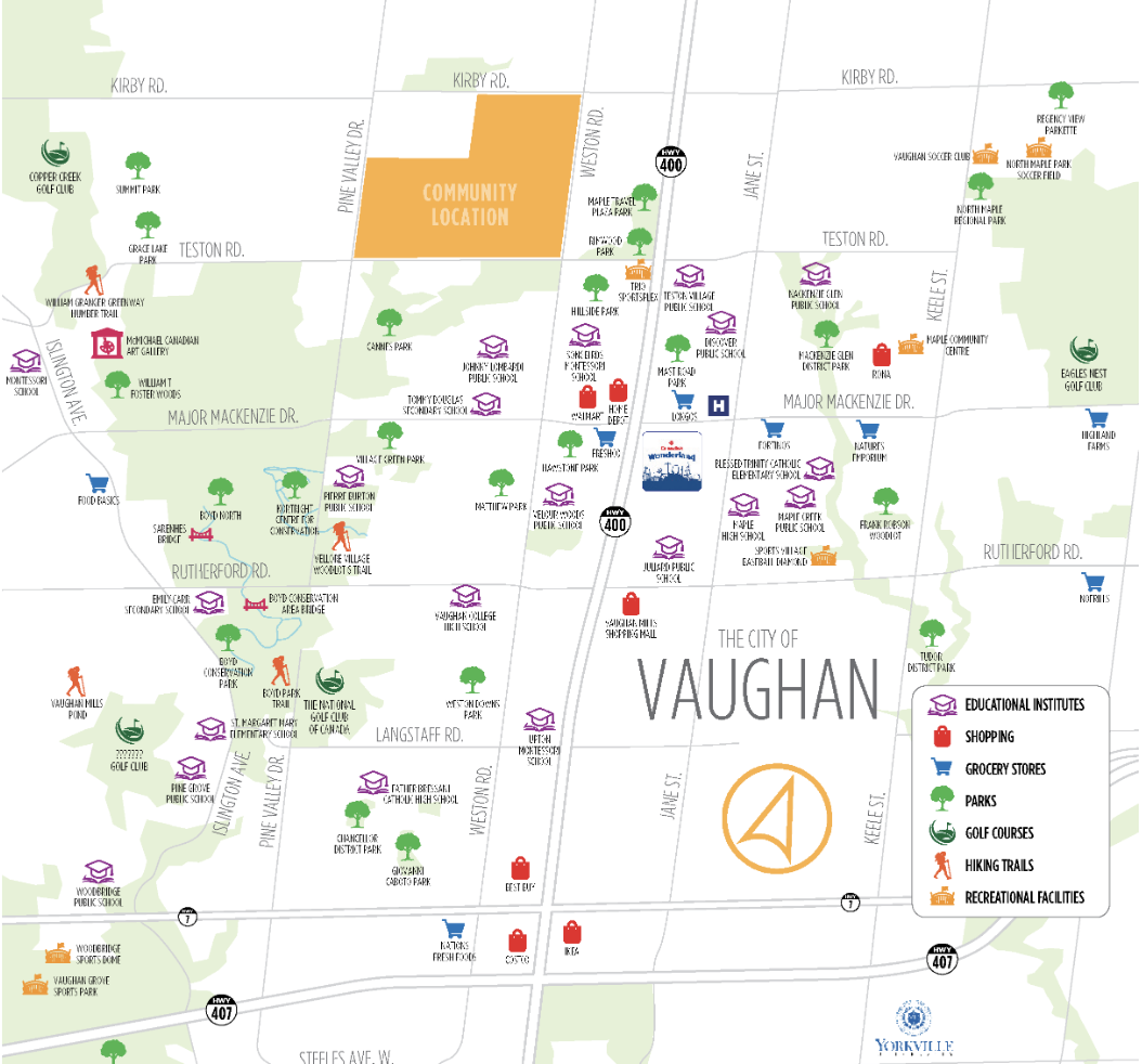 Bridgelands — site map