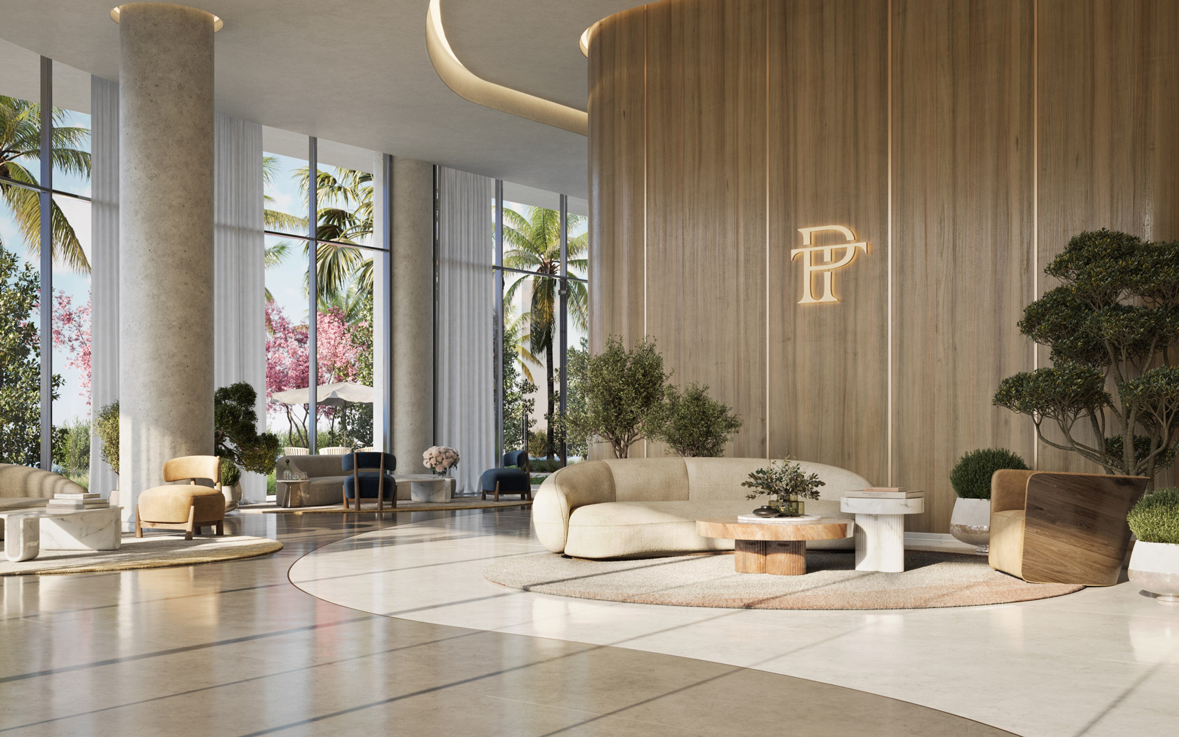 One Park Tower — interior rendering