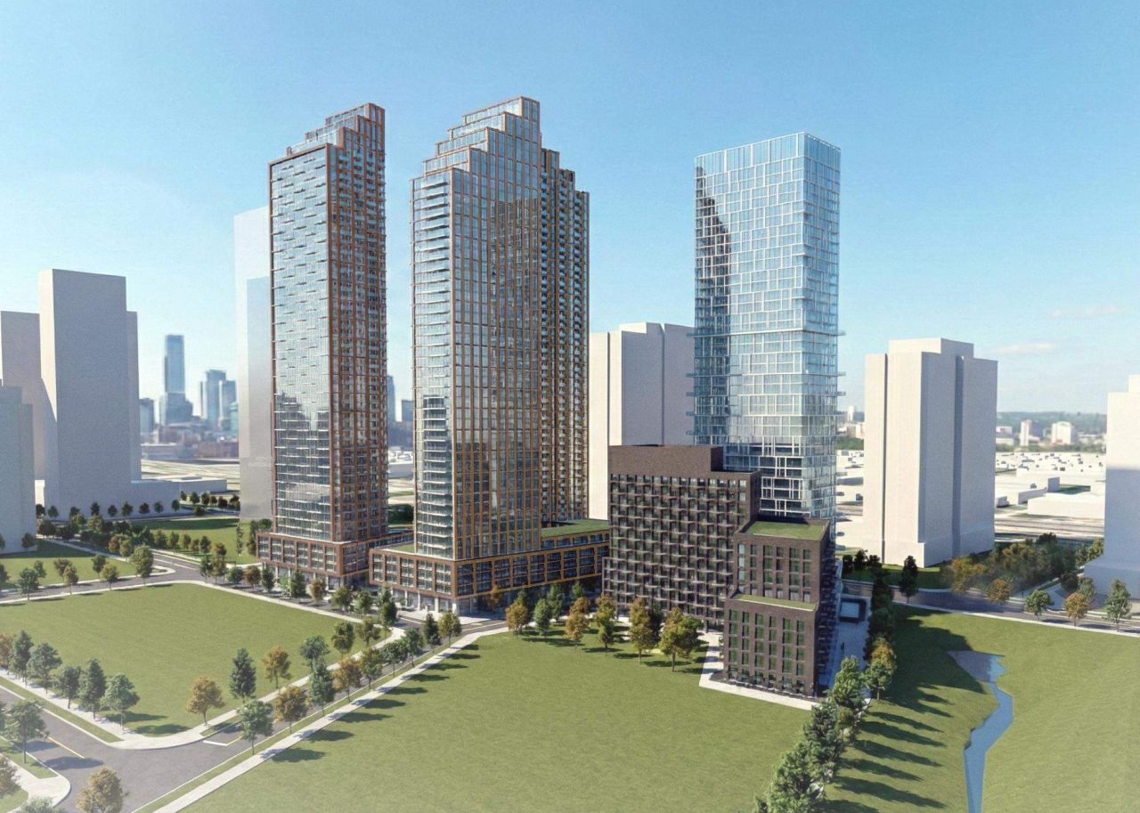 85 Corporate Drive Condos — aerial rendering