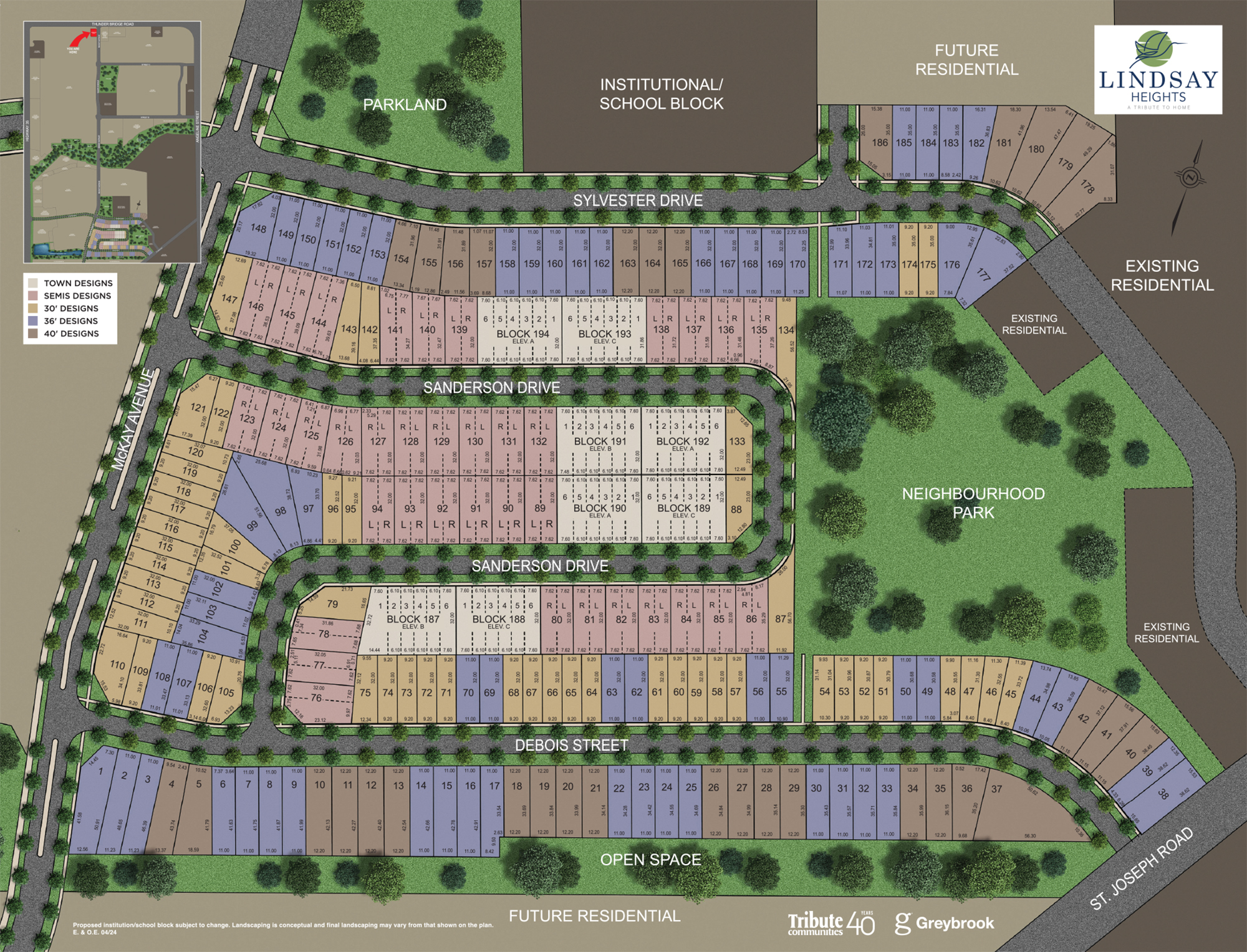 Lindsay Heights — site map