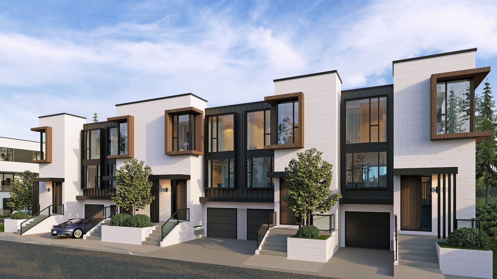 Le Sentier Towns — exterior rendering