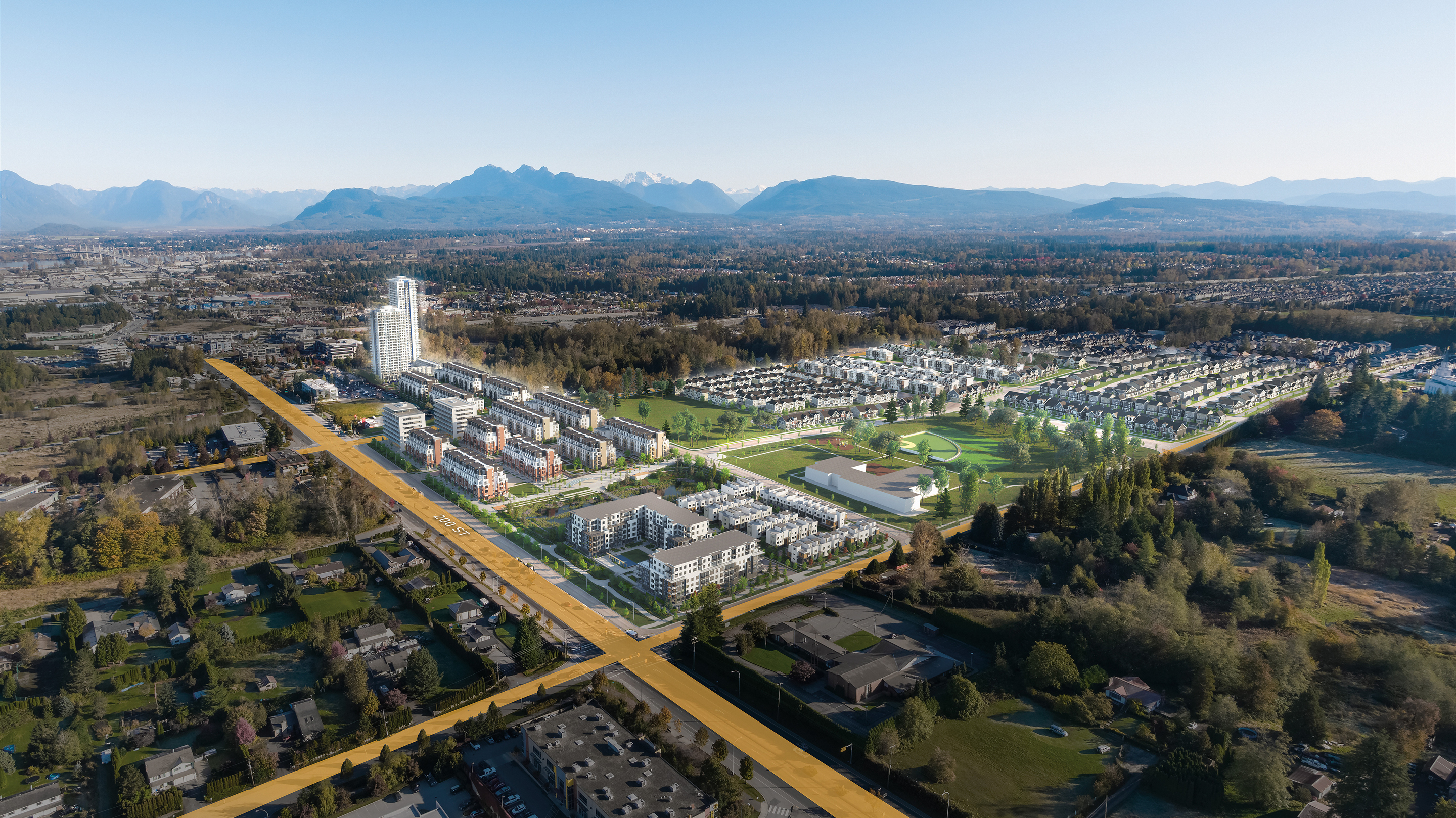 Latimer Heights — aerial rendering