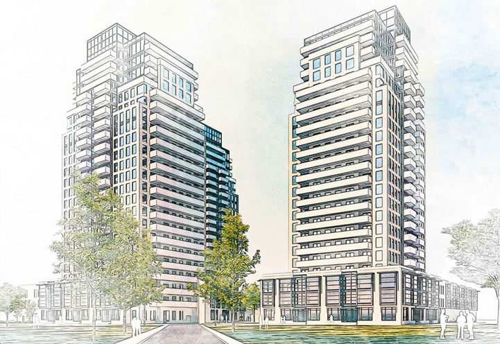 21 Four Seasons Place Condos — exterior rendering