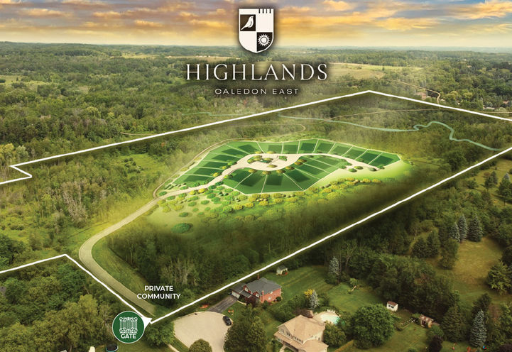 Highlands, Caledon East — site map