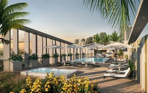 Domus Flats — exterior rendering