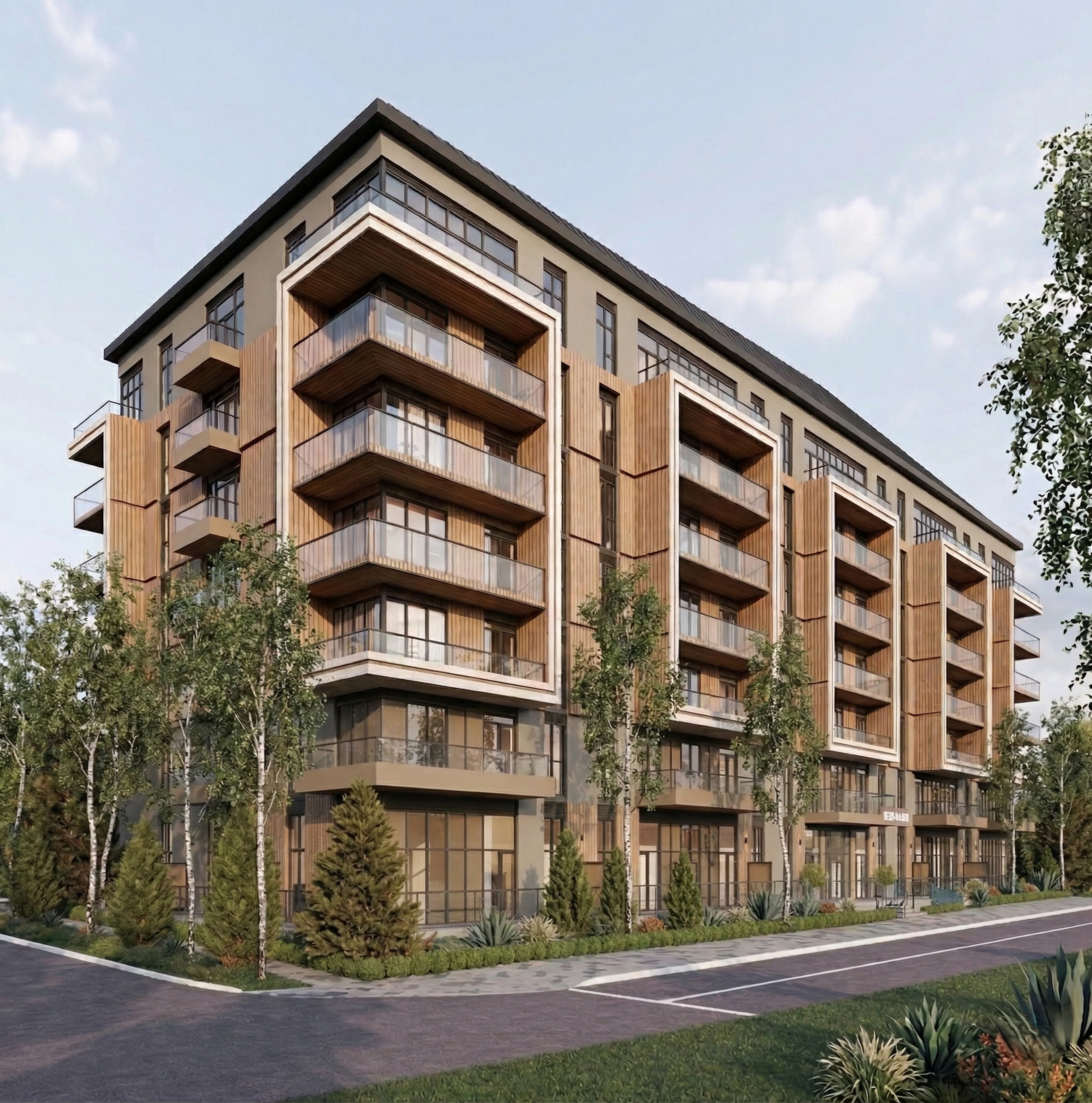Base Living — exterior rendering