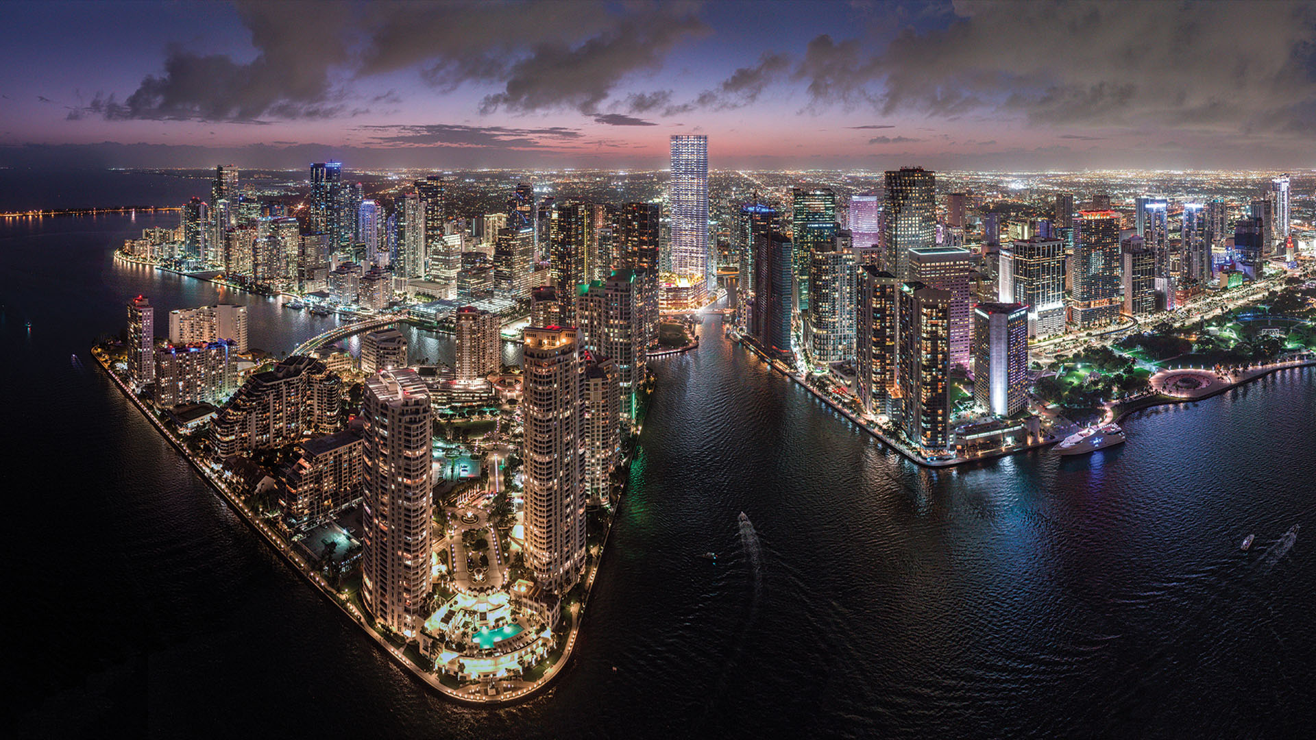 Baccarat Hotel & Residences — aerial rendering