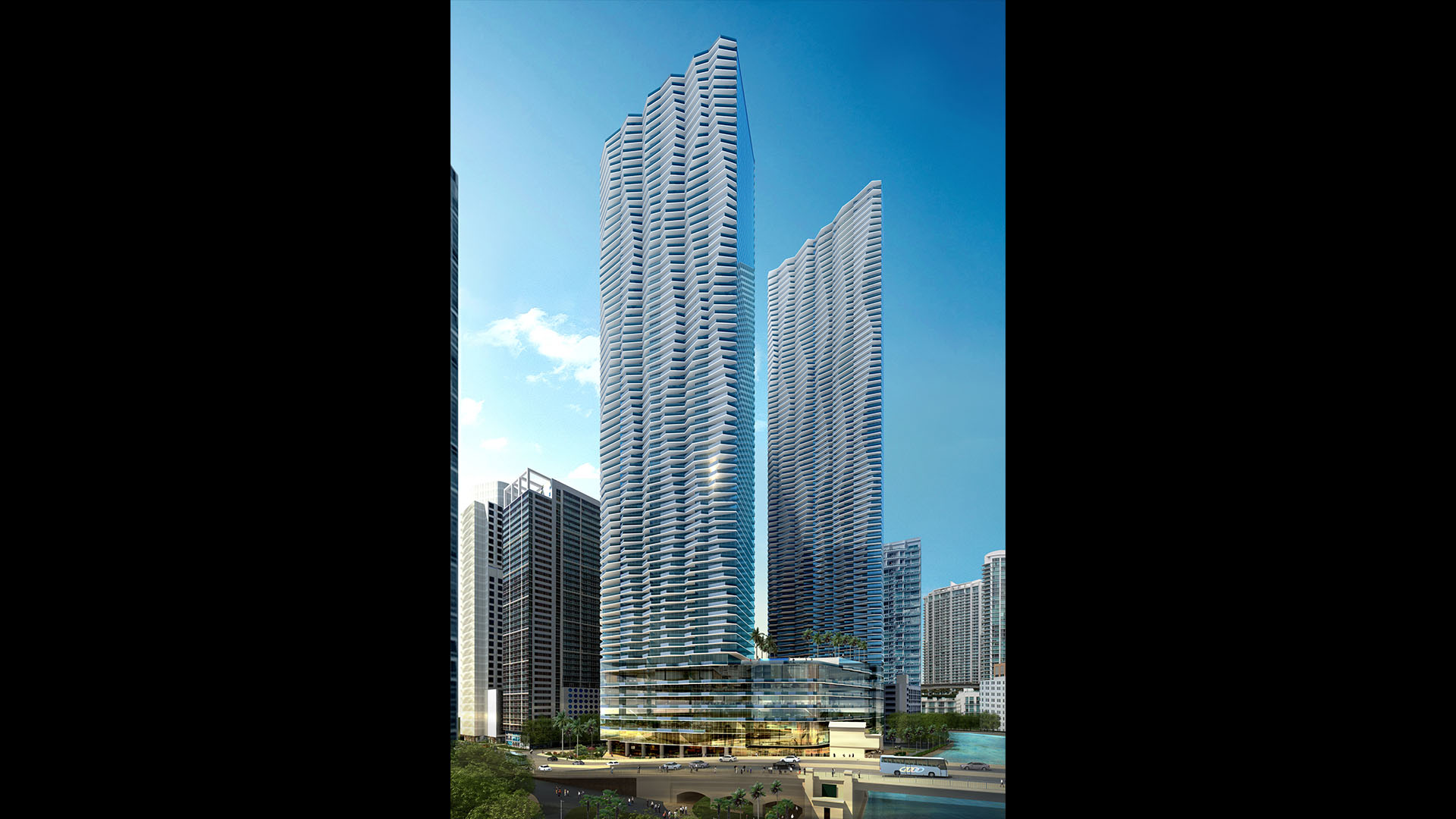 Baccarat Hotel & Residences — exterior rendering