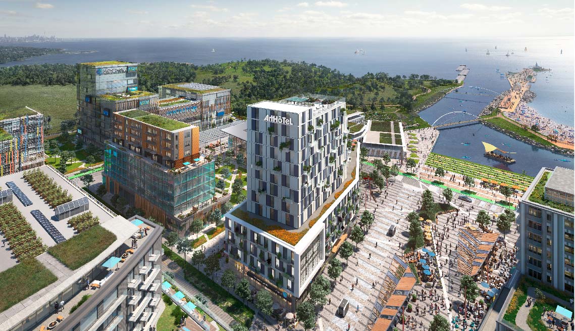 Mississauga - Lakeview Village — aerial rendering