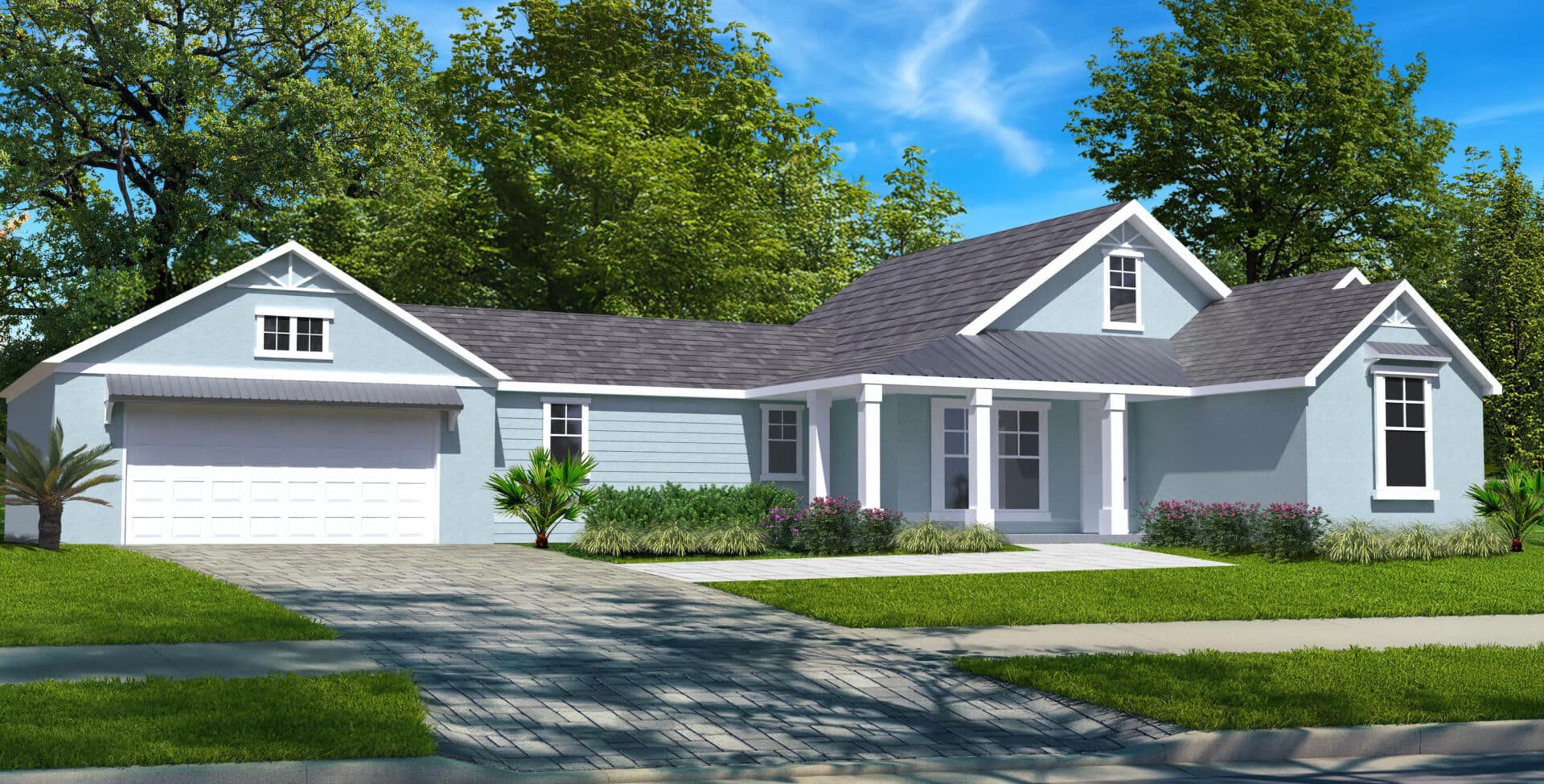 Azalea Walk — exterior rendering