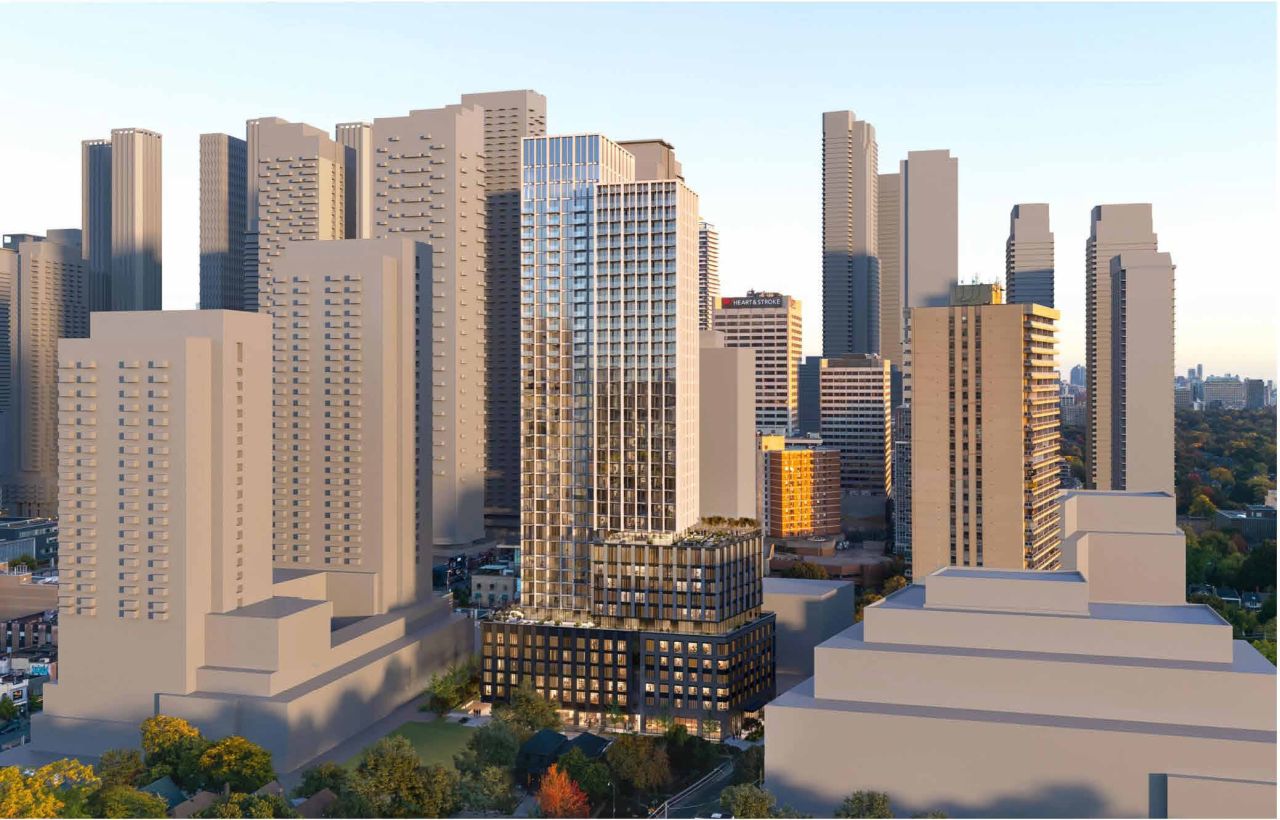 479R-487 Duplex Avenue Condos — aerial rendering