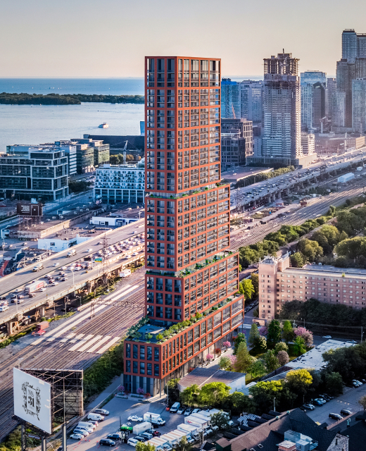 Glenhill Condominiums — aerial rendering