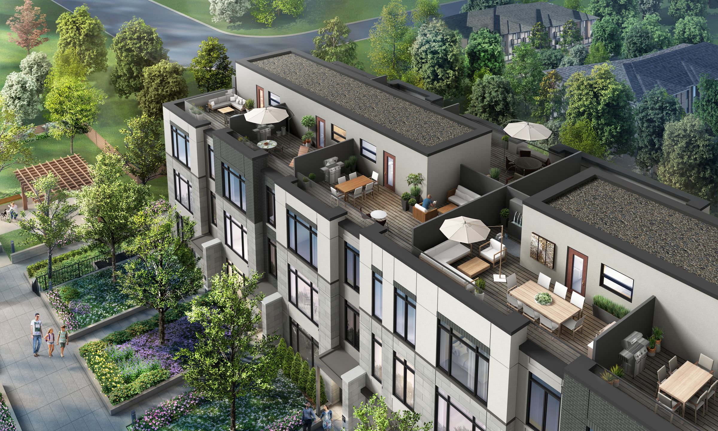 Nexus Town — aerial rendering