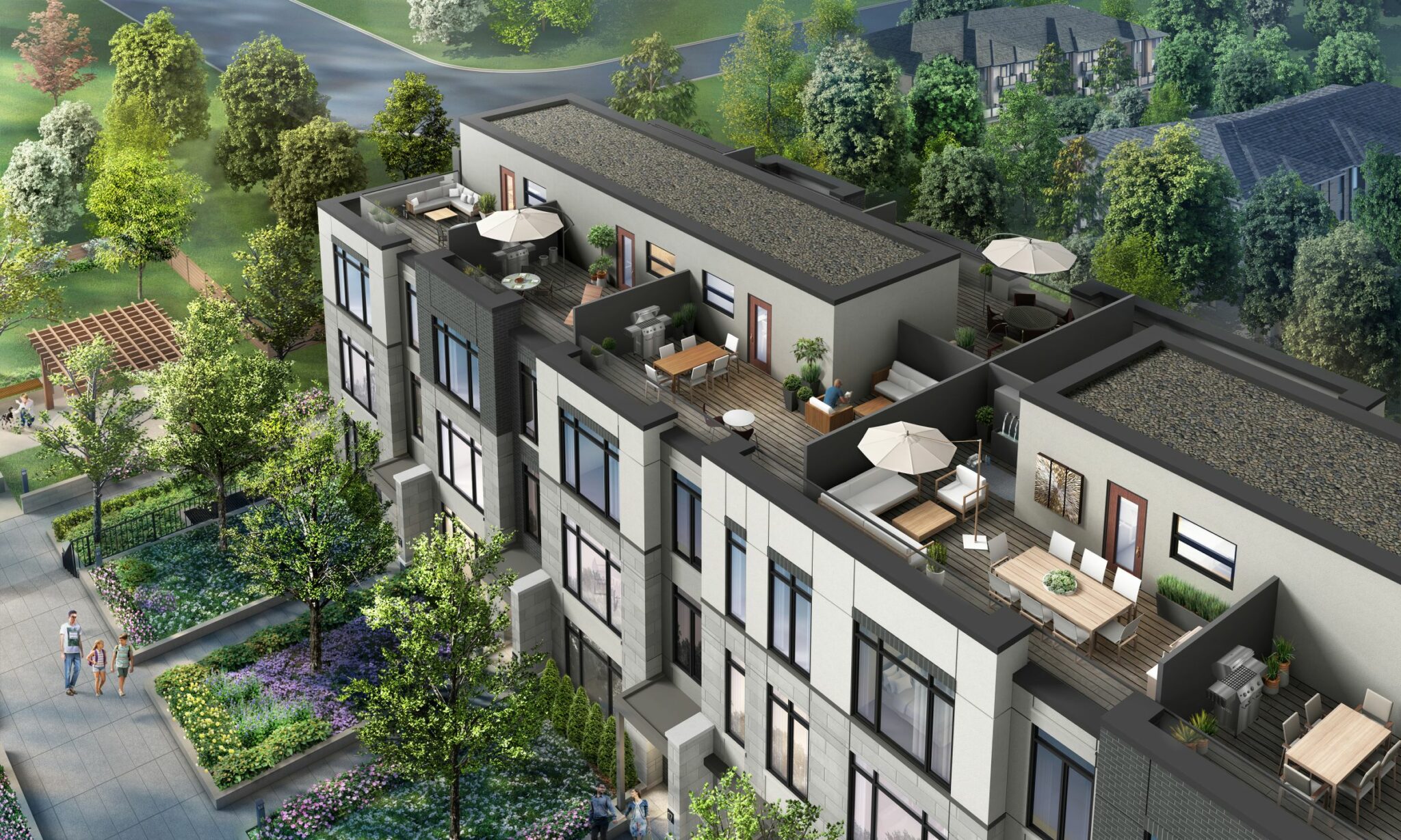 Nexus Town — aerial rendering