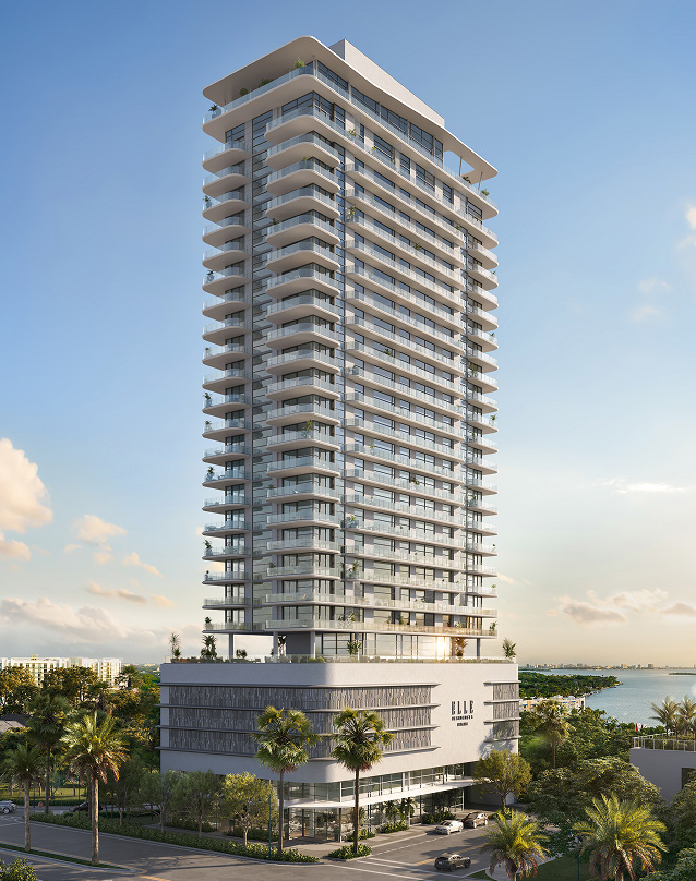 Elle Residences Miami — exterior rendering