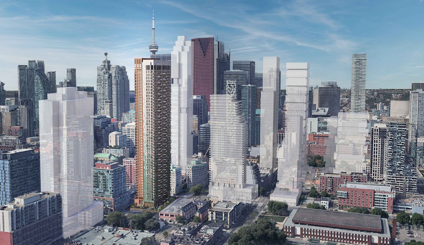 115 Jarvis Street Condos — aerial rendering
