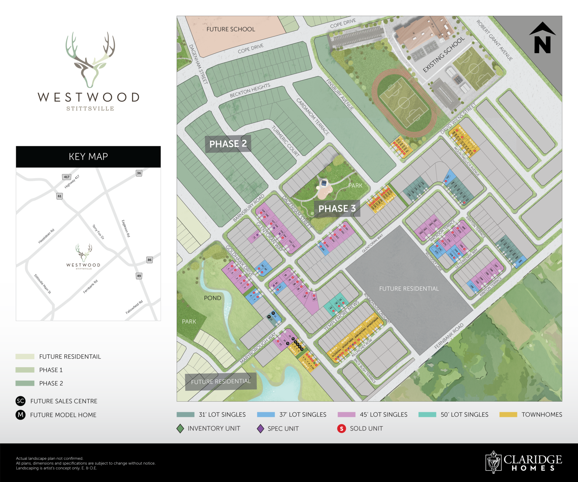 Westwood — site map