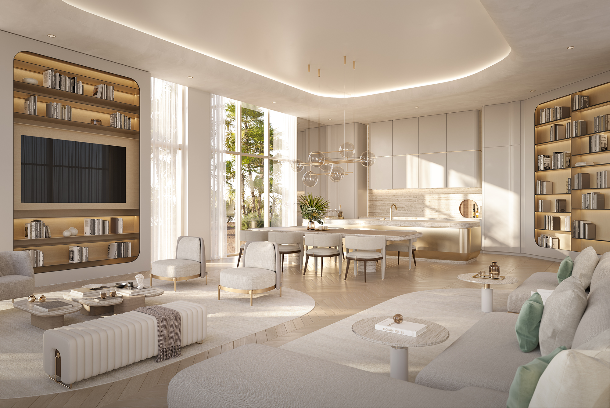Ocean House Surfside — interior rendering