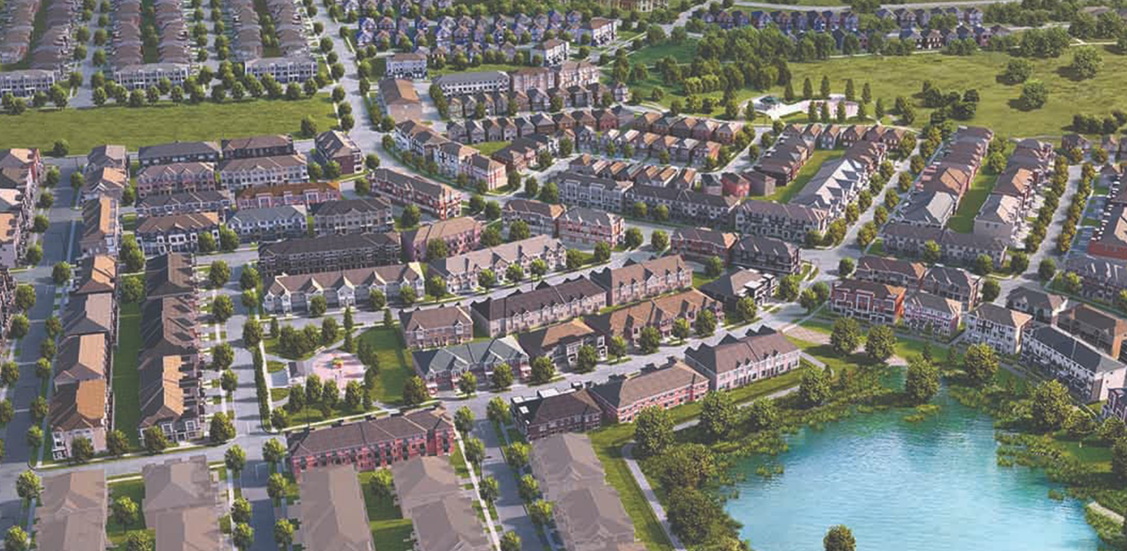 Oakpointe — aerial rendering