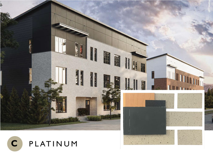District Townhomes — exterior rendering