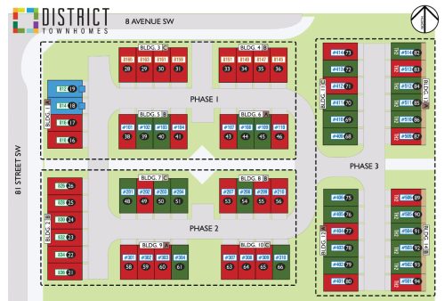 District Townhomes — site map