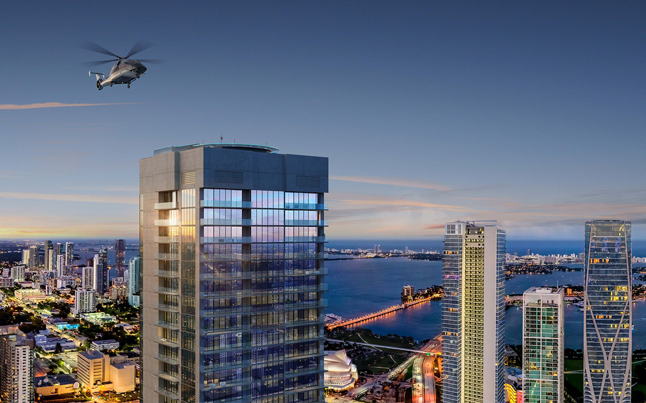 E11EVEN Beyond — aerial rendering