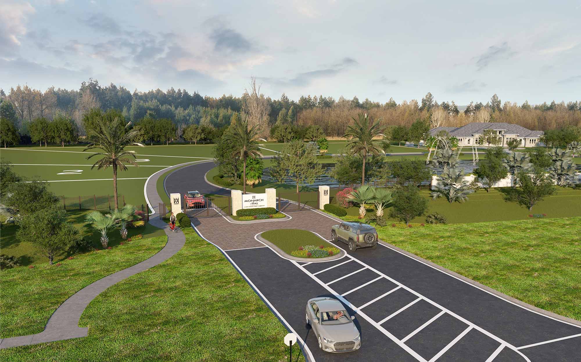 Monarch Acres — aerial rendering