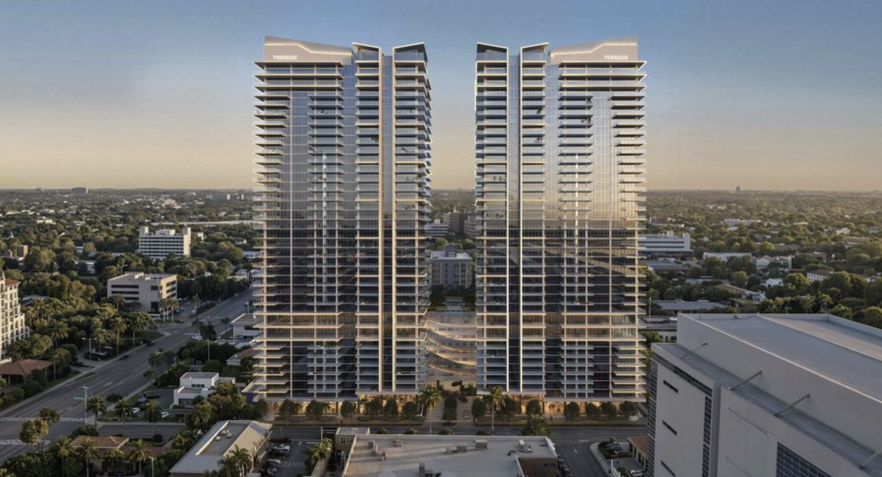 Terrasse — aerial rendering