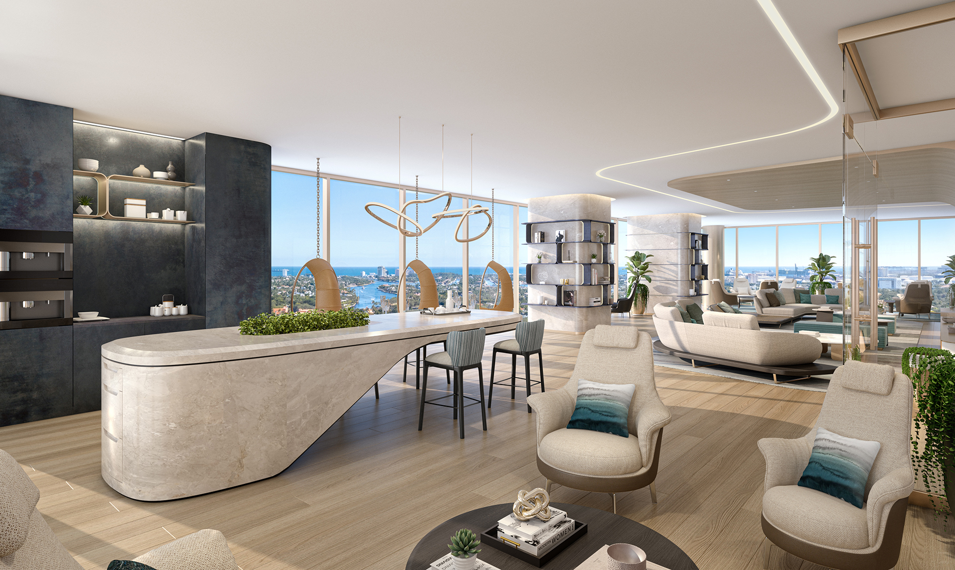 Andare Residences — interior rendering