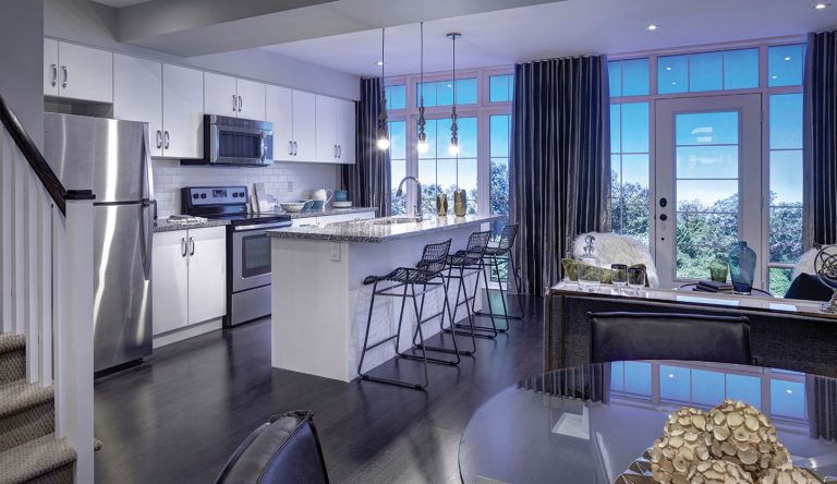 Vista Flats & Towns — interior rendering