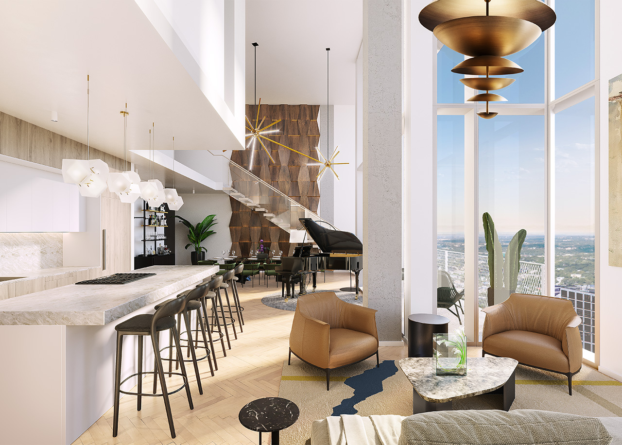 The Linden Residences — interior rendering