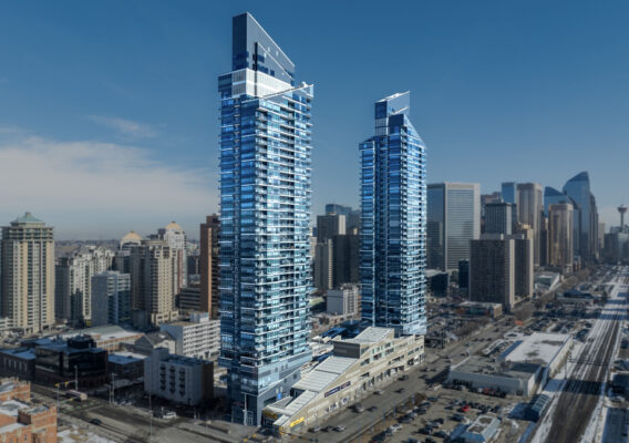 The HAT at Elbow River — aerial rendering